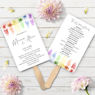 Abanico Programa de Ventiladores del Boda Arcoiris