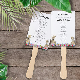 Abanico Programa del Día de la Boda Temática de Dinosaurio