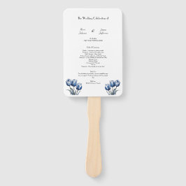 Abanico Programa Delft Blue Tulip Wedding
