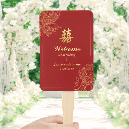 Abanico Programa Dragon Phoenix de Boda Tradicional China