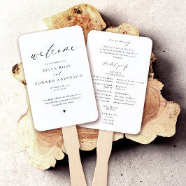 Abanico Programa Elegant Simple Wedding