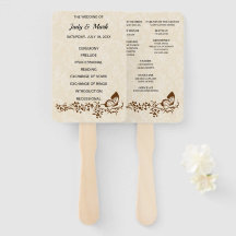 Programa Elegante de Boda de Mariposa