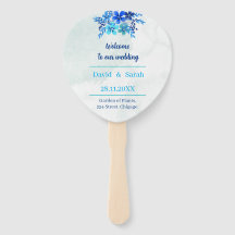 Programa Elegante de Boda Personalizada de Flor Az