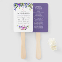 Programa Floral de Acuarela para Boda de Violeta U
