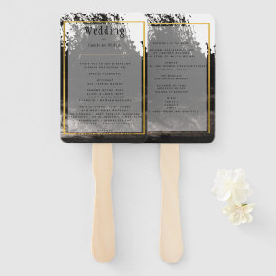 Abanico Programa LeahG BLACK White Gold TINK Wedding