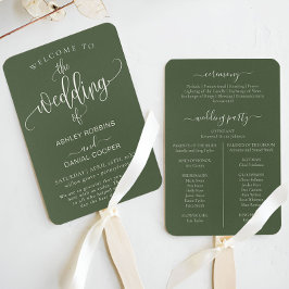 Abanico Programa Mínimo Sage Green Hacemos Boda