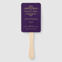 Abanico Programa Purple Elegant Frame Stylish Wedlish
