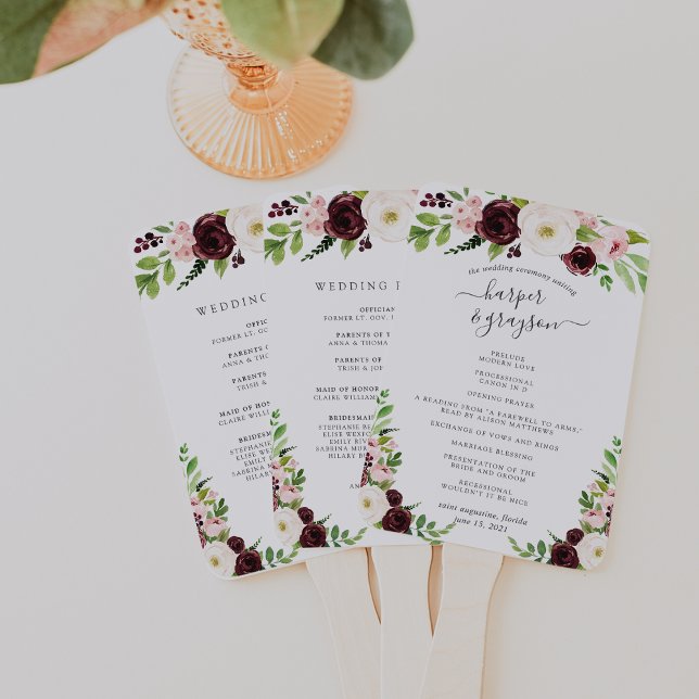 Abanico Programa Rubor Romance Wedding (Subido por el creador)
