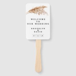 Abanico Programa Rústico de Pictogramas de Grass Pampas