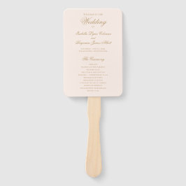 Abanico Programa tradicional de matrimonio formal rosa Rub