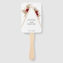 Abanico Programa Tropical Burgundy Rosa de Boda Jardín