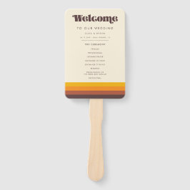 Abanico Programa Vintage Retro 60 y Fiesta de Bodas