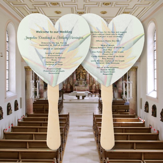 Abanico Programas de ventilador de Boda de flores de pájar (Subido por el creador)