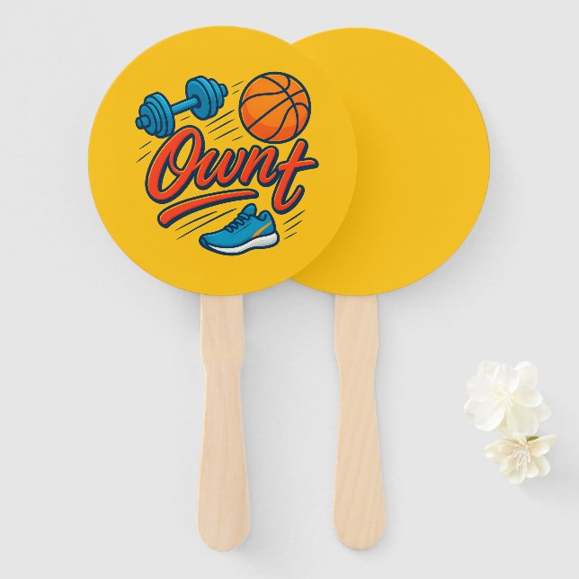 Abanico Propietario - Aficionados Motivadores Elegantes (Anverso y reverso)