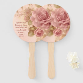 Abanico Psalm 139:14 Rose