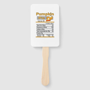 Abanico Pumpkin Pie Nutrición Hechos Familia Acción de Gra