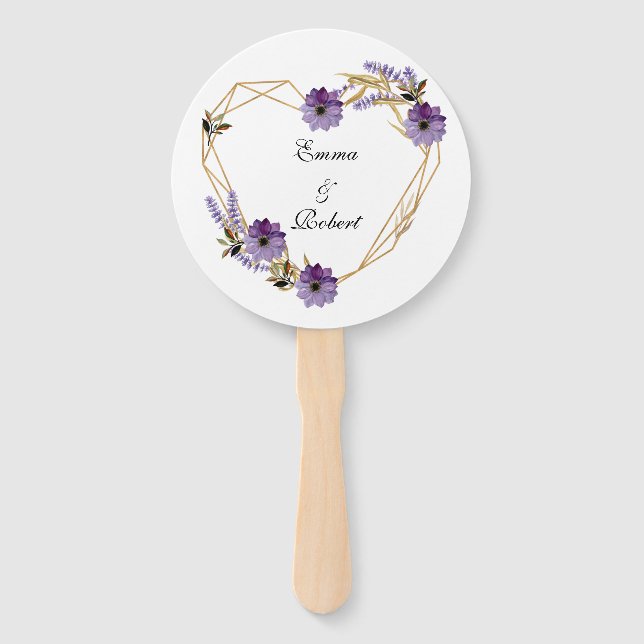 Abanico Purple flowers blooming in the garden (Anverso)