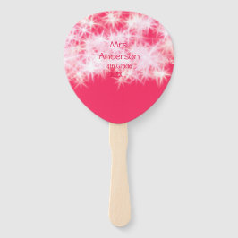 Abanico Purpurina rosa rojo chisporroteando De vuelta al m