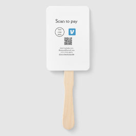 Abanico Q R código venmo scan para pagar añadir logotipo m