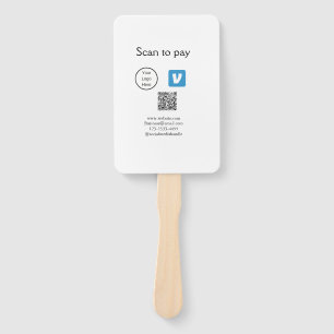 Abanico Q R código venmo scan para pagar añadir logotipo m