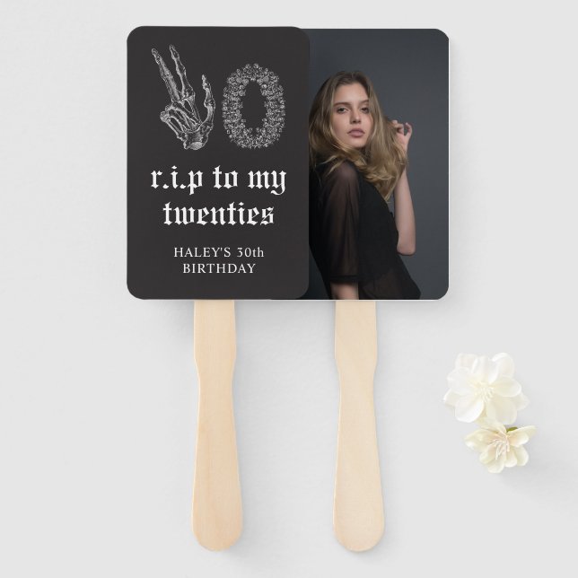 Abanico QEPD funeral 20 de 20 años (Anverso y reverso)