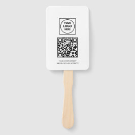 Abanico QR blanco | Diseño de logotipo comercial profesion