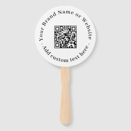Abanico QR Blanco | Diseño Redondo Minimalista y Limpio