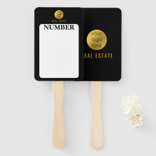 Abanico Real Estate Agent House Bidding Auction Paddle