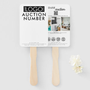 Abanico Real Estate Agent House Bidding Auction Paddle