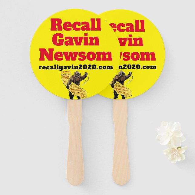 Abanico Recall Gavin Newsm (Anverso y reverso)