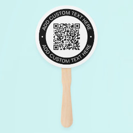 Abanico Reemplazar por su propio código QR cargado o image