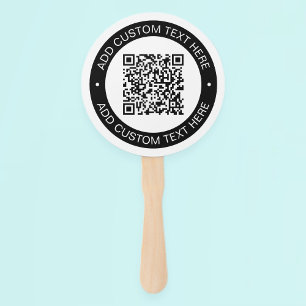 Abanico Reemplazar por su propio código QR cargado o image