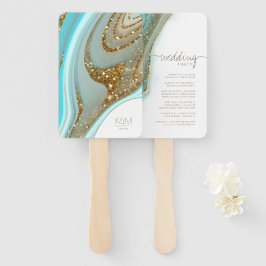 Abanico Resumen Purpurina Strata Wedding Party ID903