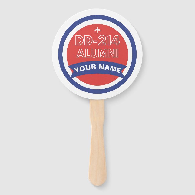 Abanico Retiro personalizado de la fuerza aérea de los ex  (Anverso)