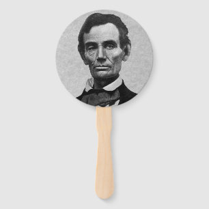 Abanico Retrato de Lincoln del presidente Abraham "Abe"