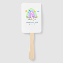 Abanico Retro arco iris twinkle pequeño estrellas bebé sh