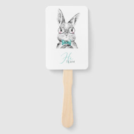 Abanico Revelación de género de conejitos azules rosados