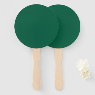 Abanico Rich Dark Green Hand Fan