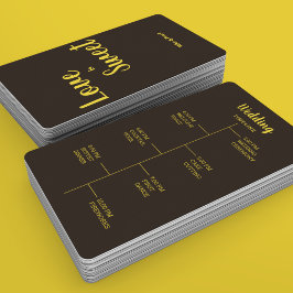 Abanico Rico oro en el tema del Boda negro