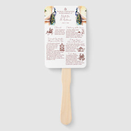 Abanico rituales de boda hindúes palacio de Jaipur pavo re