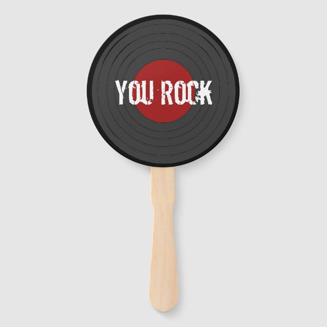 Abanico Rock N Roll You ROCK Round (Anverso)