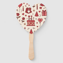 Abanico Romantic Celebration Doodle Pattern