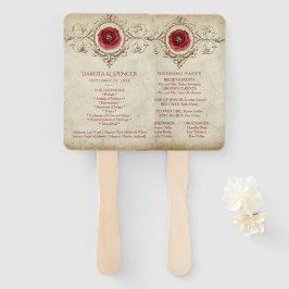 Abanico Rosa de joyas | Programa rojo de trompetas de unge