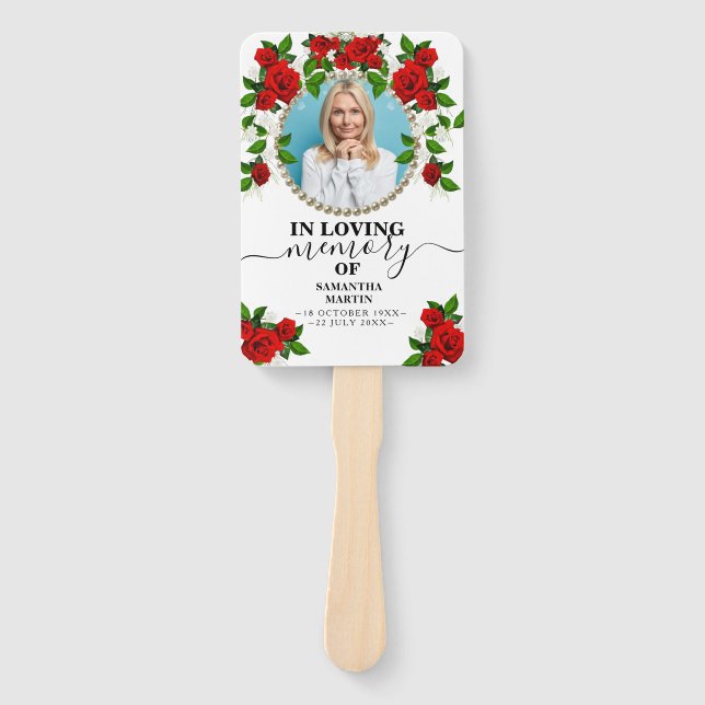 Abanico Rosas turcos celebran con flores el fanático de la (Anverso)