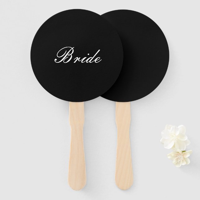 ABANICO RÓTULO BRIDE, DUCHA BRIDAL (Anverso y reverso)