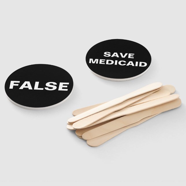 Abanico Rótulos demócratas (No montado)