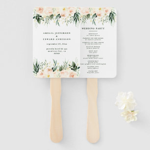 Abanico Rubor, boda floral de melocotón + follaje