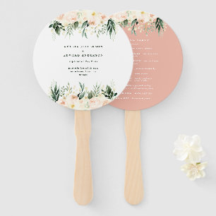 Abanico Rubor, boda floral de melocotón + follaje