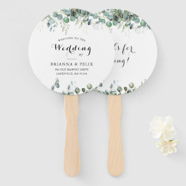 Abanico Rustic Botanical Eucalyptus Greenery Wedding