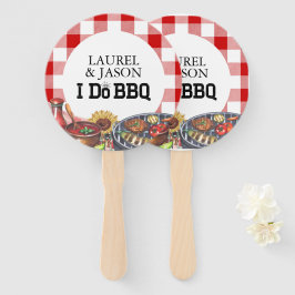 Abanico Rustic I Do BBQ Couple Shower Fiesta Gingham